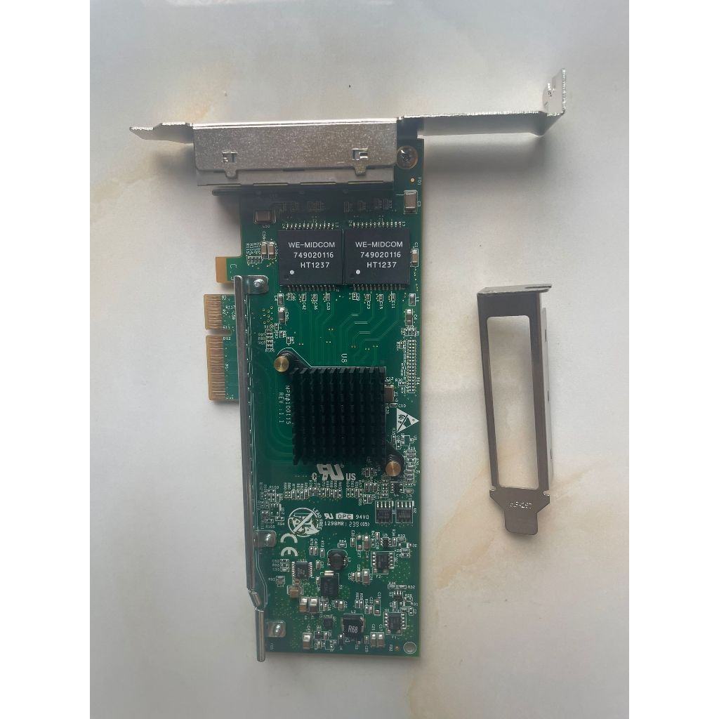 [สต๊อกพร้อม] Intel I340T4 สไตล์เดียวกัน Silicom PE2G4I80L-R intel82580 ชิปหลักการ์ดเครือข่ายสี่พอร์ต