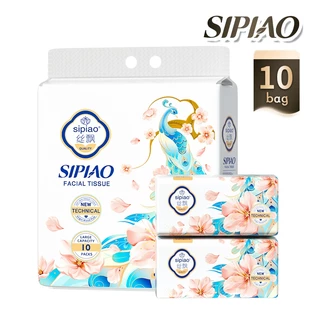 5 แพ็ค5ply กระดาษทิชชู่หนานุ่ม Sipiao (1609-5) 480 ชิ้นต่อแพ็ค TH ขนาด 175 * 175 มม. กระดาษชําระ