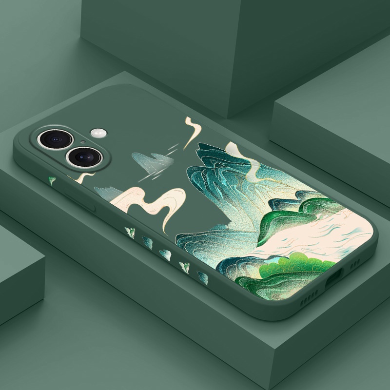 เคสโทรศัพท์ Jade Mountain สําหรับ IPhone 17 Air Pro Max Classic Cover รู้สึกสบาย