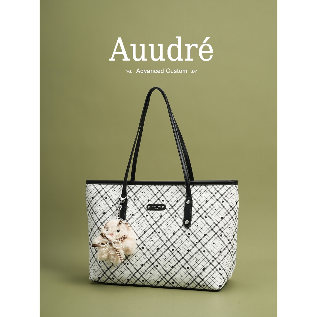 Auure กระเป๋าสะพายขนาดใหญ่สำหรับผู้หญิง แบบโท้ตเทรนดี้ปี 2025