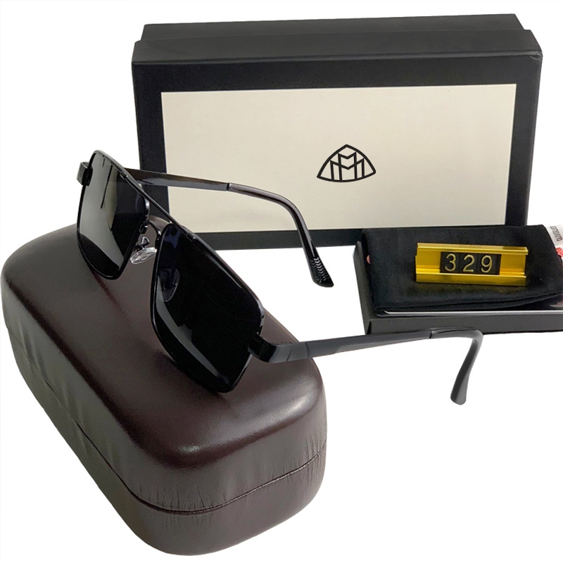 เฉดสีสีดําผู้ชายขับรถโพลาไรซ์คลาสสิกกรอบโลหะแว่นตากันแดดสําหรับผู้ชายตกปลาป้องกันรังสี