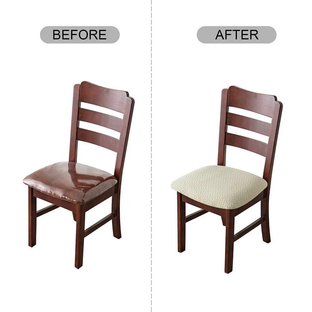 ผ้าคลุมเก้าอี้แบบยืด สแปนเด็กซ์ ยืดหยุ่นพอดีทุกเบาะ ถอดซักได้ กันน้ำ สำหรับเก้าอี้ทานอาหาร เก้าอี้ทำงาน - รูปที่ 2