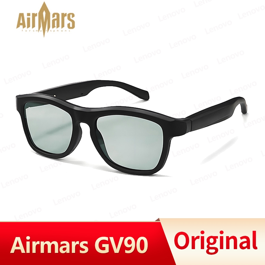 Airmars GV90 แว่นตาสมาร์ทไร้สาย หูฟังบลูทูธ5.4 เสียงดี ฟังเพลง HD Calls ป้องกันสีฟ้า แว่นกันแดด พร้อมไมค์ (แว่นตา Ai)