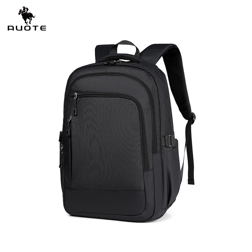 AUOTE ผู้ชายโน๊ตบุ๊คกระเป๋าเป้สะพายหลังธุรกิจการเดินทางกันน้ําวิทยาลัยแฟชั่นกระเป๋าเป้สะพายหลังโรงเรียนลําลอง