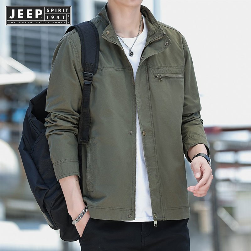เสื้อแจ็คเก็ต Jeep Spirit 1941 สไตล์แฟชั่น สำหรับสวมใส่ในวันทำงานหรือลำลอง ในฤดูกาลใบไม้ร่วงและหน้าหนาว