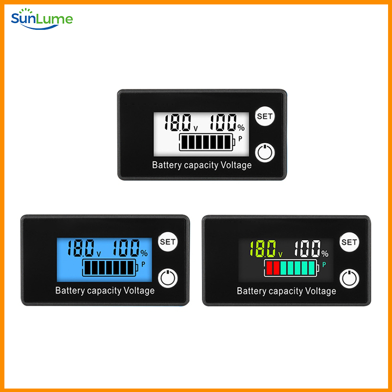 แบตเตอรี่โวลต์มิเตอร์，โวลต์มิเตอร์แบตเตอรี่ Li-ion DM 6133A DC 8V-100V LiFePO4，ลต์มิเตอร์ดิจิตอล จอแ