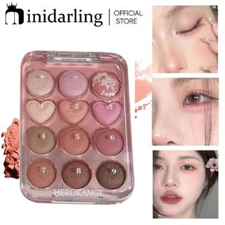 Herorange Heart พาเลทอายแชโดว์ ชิมเมอร์ เนื้อแมตต์ กลิตเตอร์…