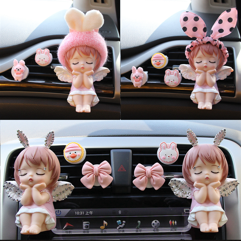 รถเครื่องปรับอากาศระบายแอนนี่ตกแต่งรถน้ำมันหอมระเหยแอนนี่ทารกตกแต่งรถสาวน่