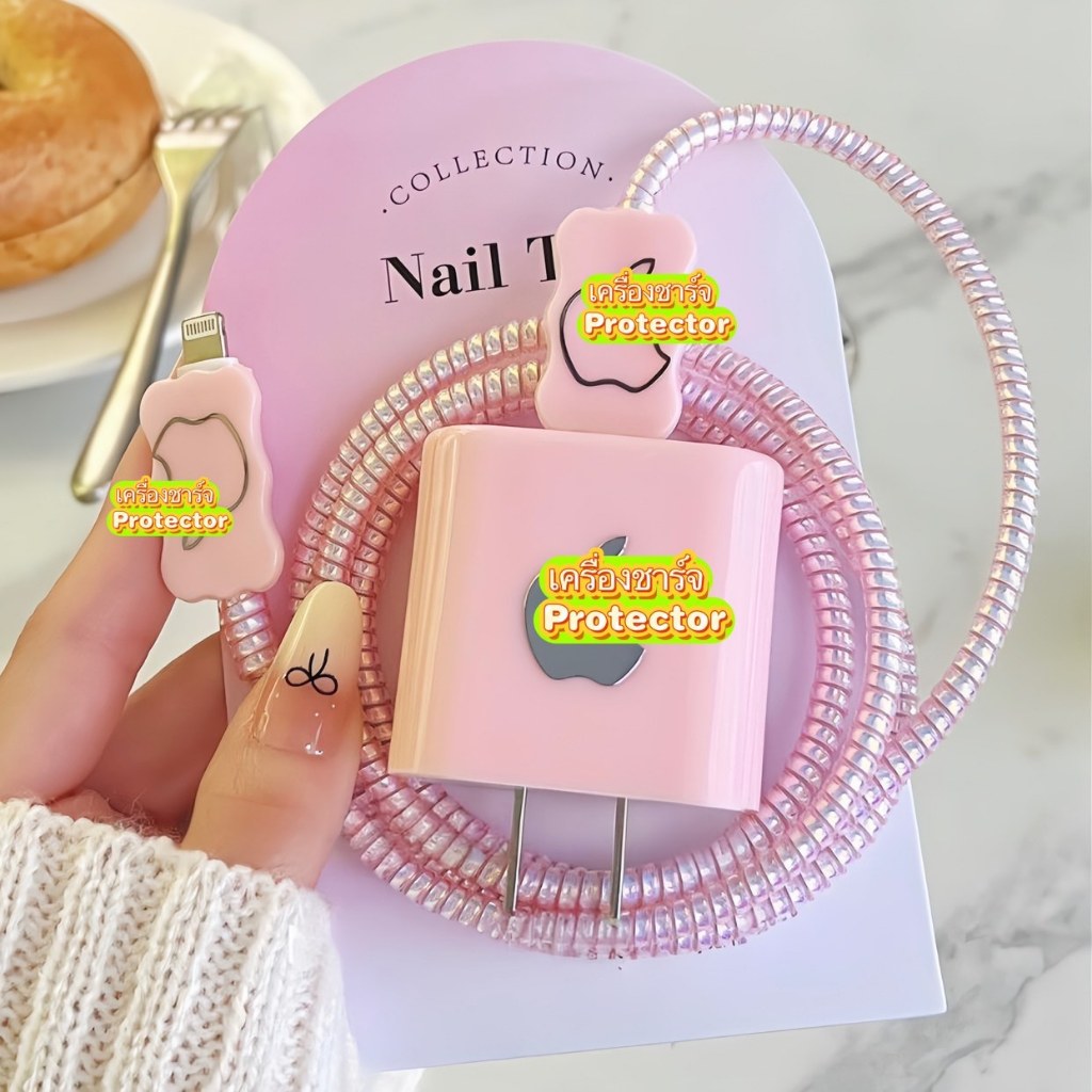 Apple 13/14 Data Cable Protective Case iPhone15 Charger Protective Rope สายชาร์จ Anti-Folding Segment 20w18w