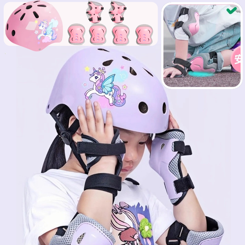 รองเท้าสเก็ตเด็ก✨โรลเลอร์สเก็ตเด็ก,สองแถว ล้อเรืองแสง กันกระแทก, ซึมอากาศสบาย.ซึมอากาศ มีให้เลือก 2 สี,สีพาสเทล,แพ็คเกจหมวกกันน็อค,แฟชั่นเด็ก - รูปที่ 7