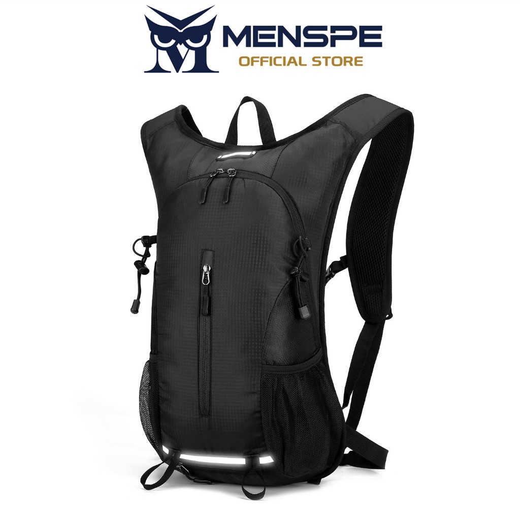MENSPE กระเป๋าเป้สะพายหลังขี่จักรยานแฟชั่นกลางแจ้งกันน้ํา Ultralight จักรยานขี่เดินป่ากระเป๋าเป้สะพายหลังเสริมถุงน้ํา
