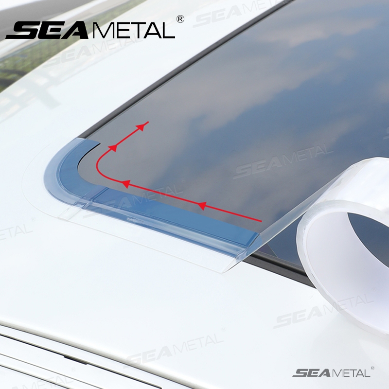 SEAMETAL แถบปิดผนึกกันน้ําขอบซันรูฟรถยนต์ โปร่งใส ลดเสียงรบกวน ชุดซีลซันรูฟทนอุณหภูมิสูง สติกเกอร์