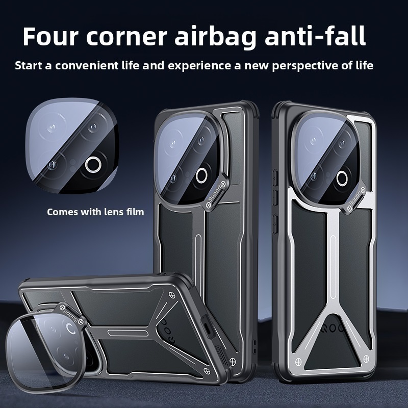 สําหรับ Vivo iQOO 13 12 กรณี Breathable การกระจายความร้อนการออกแบบกลวง anti drop ฝาครอบสําหรับ Vivo x200 Ultra x200 pro พร้อมผู้ถือเลนส์เคสโทรศัพท์ - รูปที่ 2