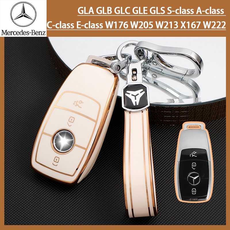 Mercedes-Benz พวงกุญแจกุญแจรถยนต์ สําหรับรุ่น GLA GLB GLC GLE GLS A/S/C/E W176 W205 W213 X167 W222