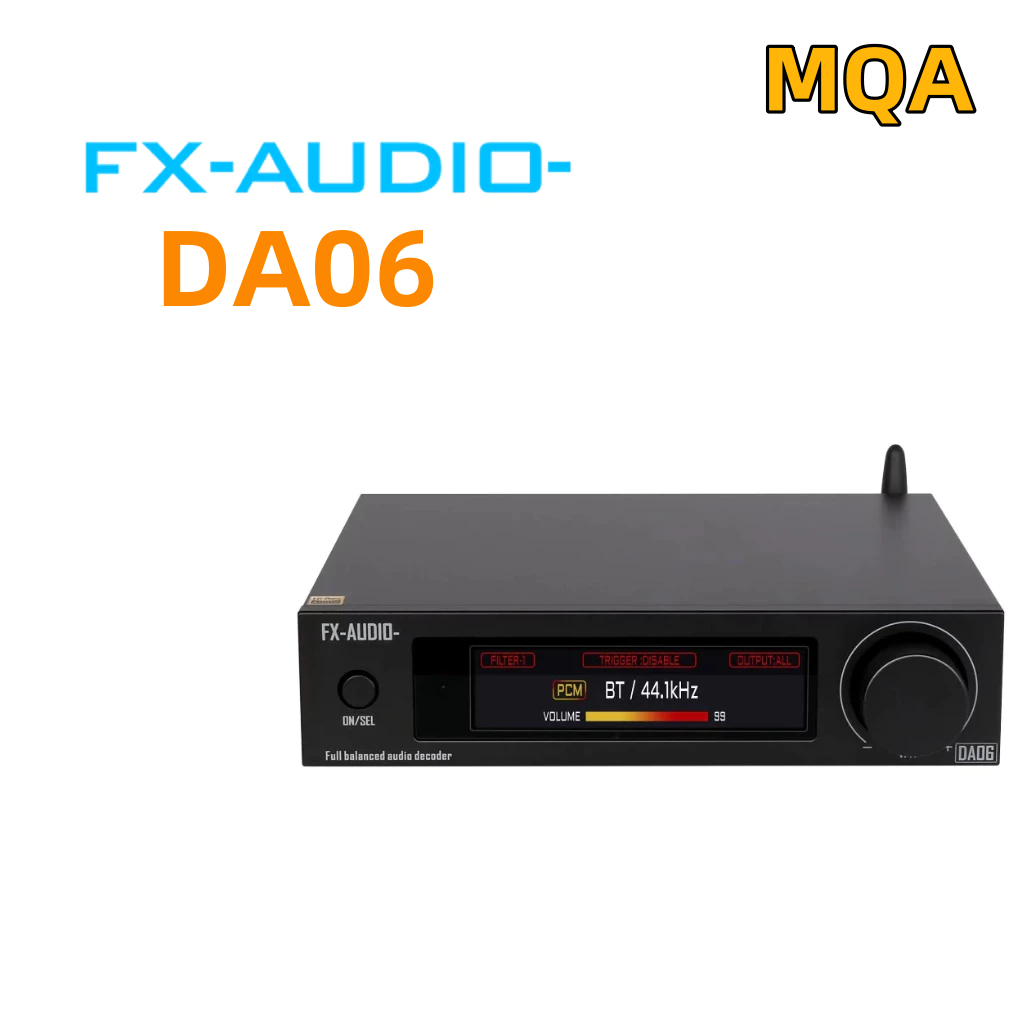FX-AUDIO DA06 Decoder Flagship Edition + AKM4493SEQ คู่ + XMOS XU316 ชุดถอดรหัสอันทรงพลัง + การถอดรห