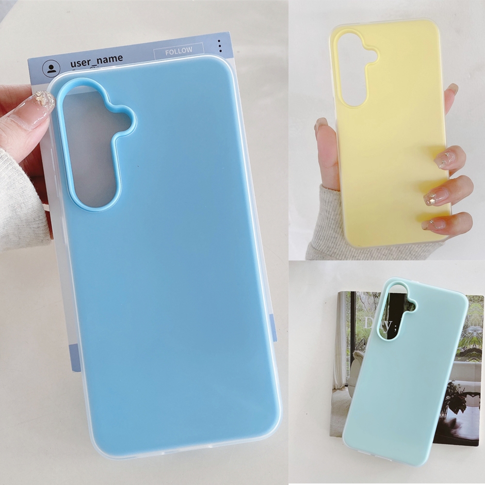 Candy สี Jelly สําหรับ Samsung Galaxy A17 A16 A15 A14 A25 A26 A34 A35 A37 A55 A54 A56 A57 5G Matte กันกระแทก Hard Cover