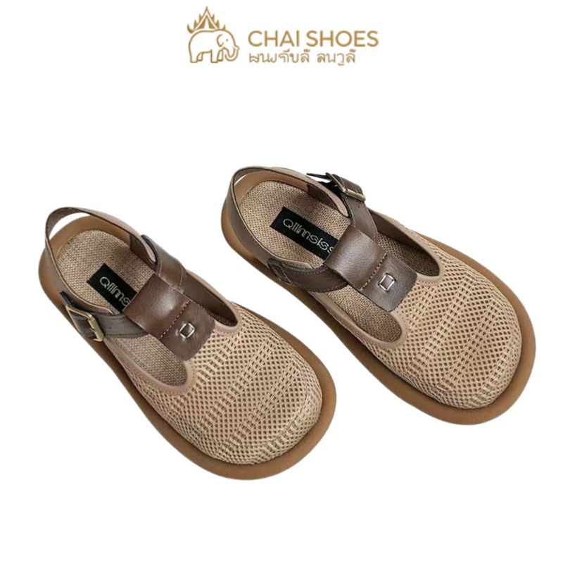 【Chai Shoes】รองเท้าแมรี่เจน รองเท้า Y2K Mary Jane Shoes
