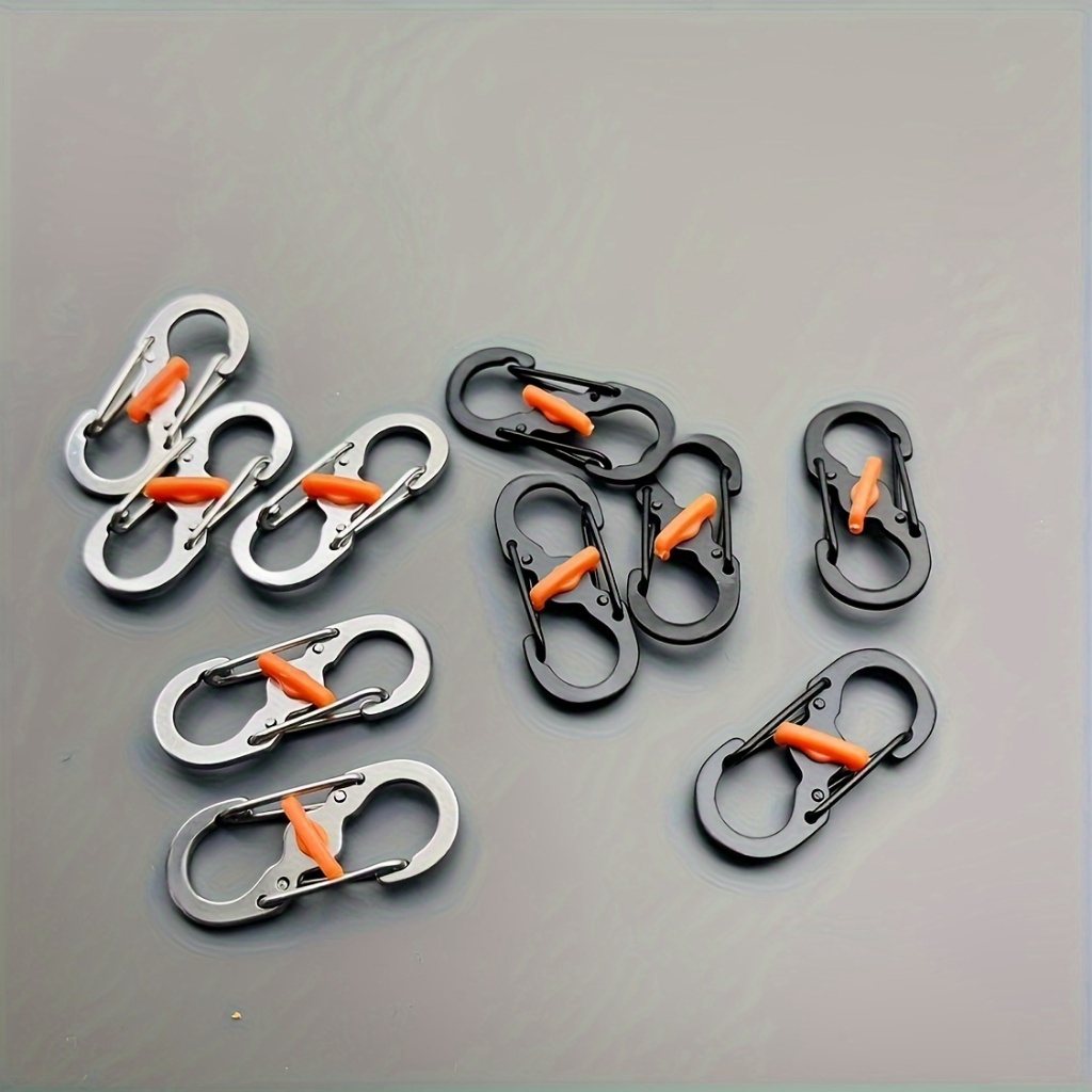 S-Ring Lock Anti-Theft Mini Carabiner เหมาะสำหรับเดินป่าและตั้งแคมป์