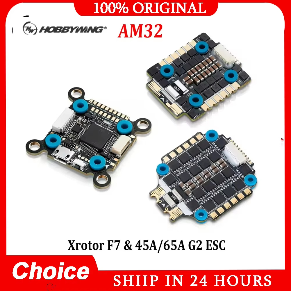 Hobbywing Xrotor AM32 45A/65A 4in1 G2 ESC & F7 Convertible Flight Controller Combo - เหมาะสําหรับRC 