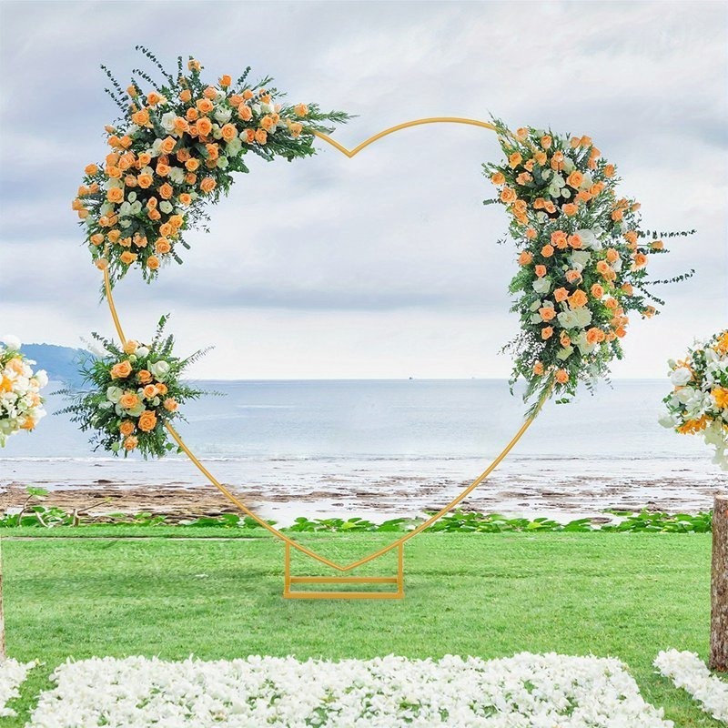 2เมตรโลหะรูปหัวใจงานแต่งงานโค้งยืนวันวาเลนไทน์ดอกไม้บอลลูนยืนงานแต่งงานหมั้นฉากหลังสําหรับถ่ายภาพตกแต่งงานแต่งงาน【โลหะรูปหัวใจจัดงานแต่งงานโค้งศิลปะเหล็กแต่งงานวงเล็บพิเศษสนามหญ้าดอกไม้ยืนอุปกรณ์ประกอบฉาก】 - รูปที่ 4