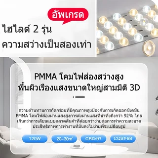 GOGEOUS โคมไฟเพดาน LED ปรับความสว่างได้ ปรับโทนแสงได้ (3000K-6500K) ไฟเพดาน แสงนุ่มนวลไม่แยงตา ดีไซน์บางโมเดิร์น สำหรับห้องนอน ห้องครัว รับประกัน 3 ปี