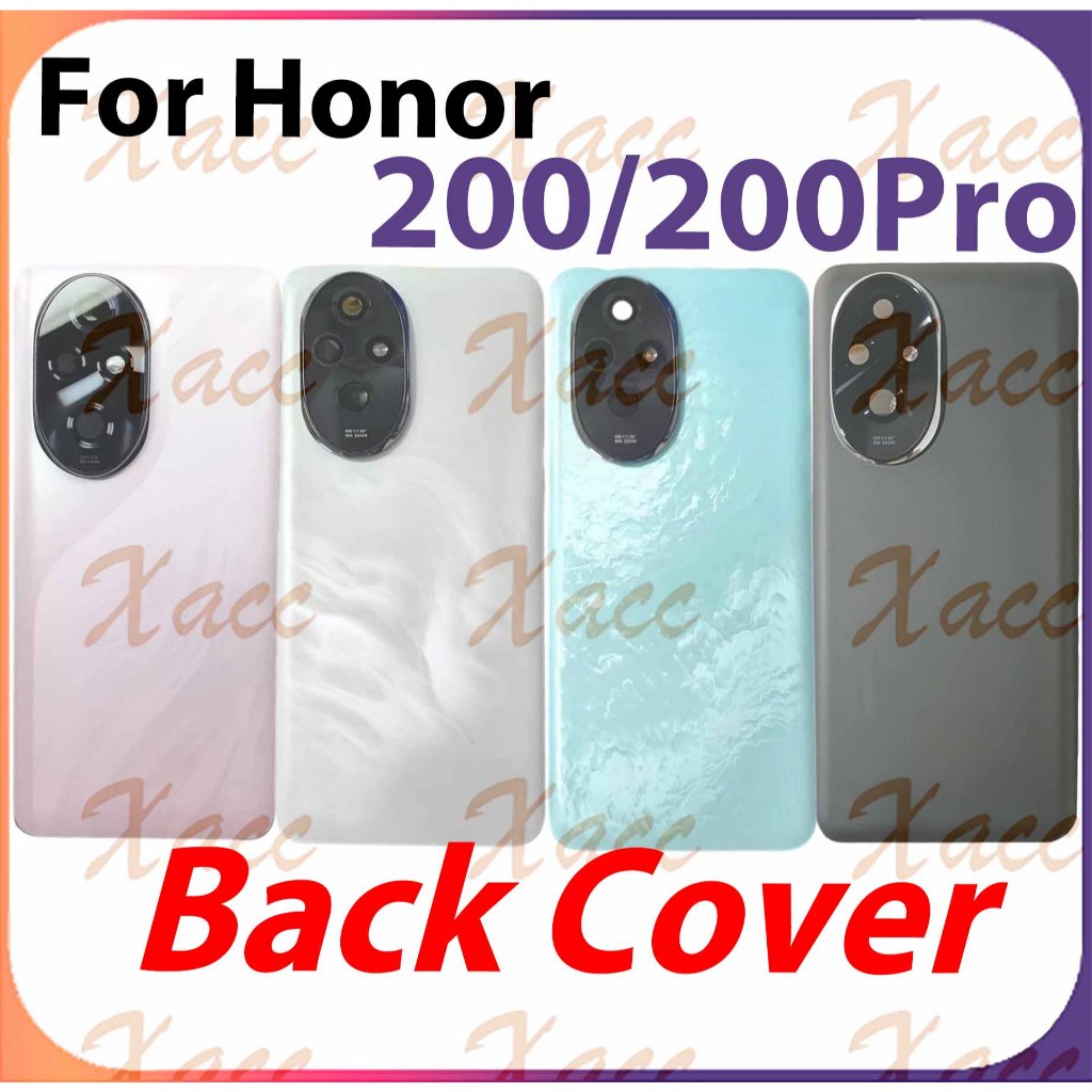 สําหรับ Honor 200 / 200 pro ELP-NX9 ฝาหลังแบตเตอรี่พร้อมกรอบเลนส์กล้องการติดตั้งเปลี่ยนโทรศัพท์