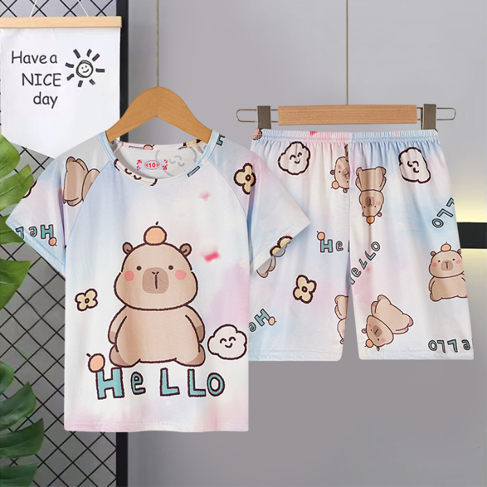 ปาร์ตี้เด็กแขนสั้นคอกลมสวมใส่ตามฤดูกาลชุดวันหยุดสําหรับเด็กผู้ชายหรือเด็กผู้หญิงที่เป็นมิตรกับผิวสําหรับ 5 - 6 ปี - รูปที่ 6