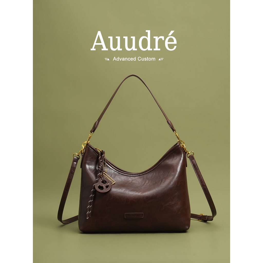 Auure กระเป๋าสะพายหลังและหน้าอก retro สไตล์ commuter ขนาดใหญ่ พกพาสะดวก