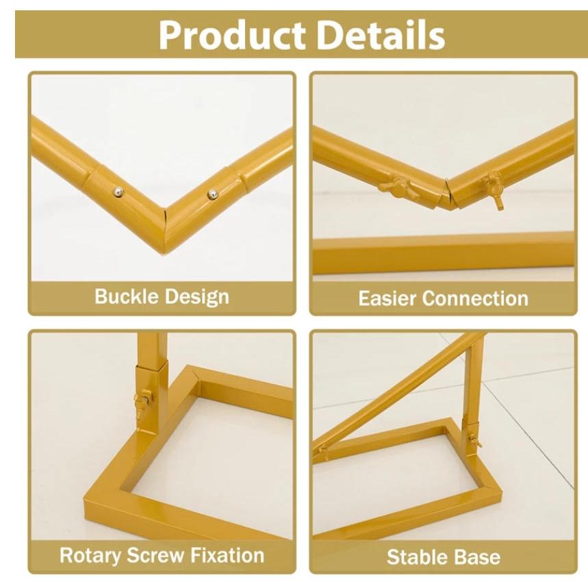 2เมตรโลหะรูปหัวใจงานแต่งงานโค้งยืนวันวาเลนไทน์ดอกไม้บอลลูนยืนงานแต่งงานหมั้นฉากหลังสําหรับถ่ายภาพตกแต่งงานแต่งงาน【โลหะรูปหัวใจจัดงานแต่งงานโค้งศิลปะเหล็กแต่งงานวงเล็บพิเศษสนามหญ้าดอกไม้ยืนอุปกรณ์ประกอบฉาก】 - รูปที่ 7