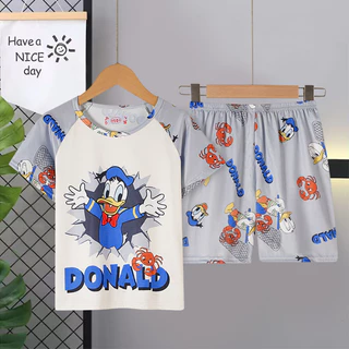 ชุดนอนเด็กผู้ชาย แขนสั้น ชุดนอนเด็ก ชุดบาจู tidur budak นอนเด็ก เสื้อผ้าผู้ชาย