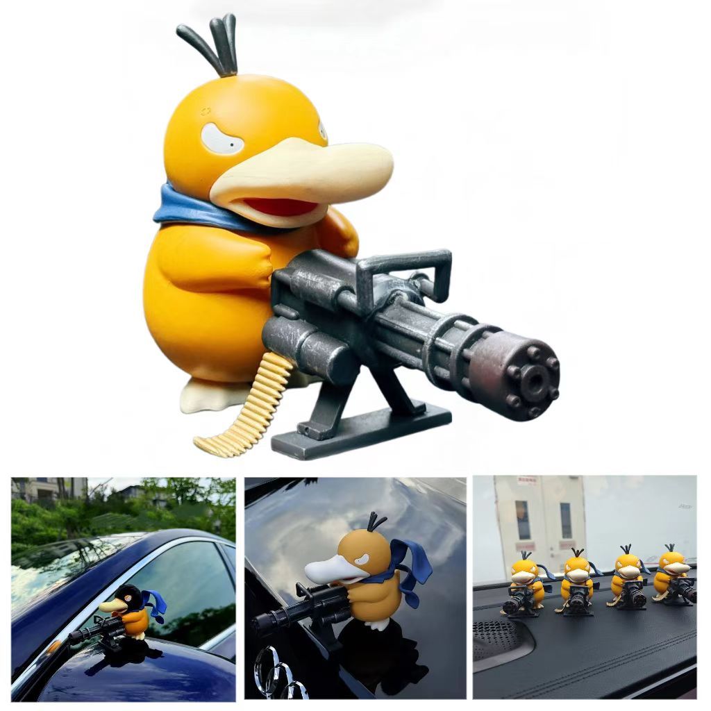 ของแต่งรถ Pokémon GK Baby Series Roof Paste Gatling เครื่องประดับสามารถเข้าถึงรูปเป็ด