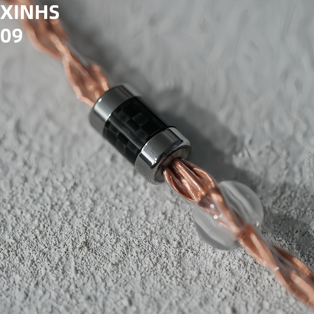 XINHS09 4-core single crystal copper+single crystal copper silver plated 6N cross woven HIFI earphone upgrade line - รูปที่ 7