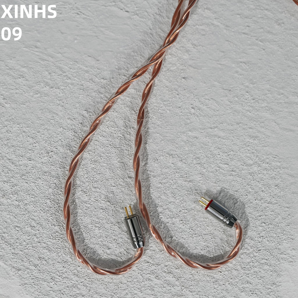 XINHS09 4-core single crystal copper+single crystal copper silver plated 6N cross woven HIFI earphone upgrade line - รูปที่ 2