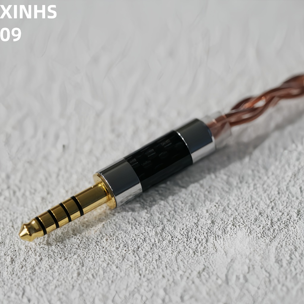 XINHS09 4-core single crystal copper+single crystal copper silver plated 6N cross woven HIFI earphone upgrade line - รูปที่ 3
