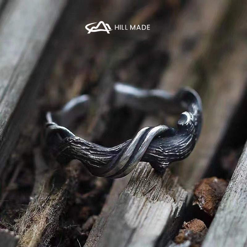 แหวนเงินไทย ลายไม้driftwood | เครื่องประดับวินเทจสำหรับสวมทุกวัน HMR92