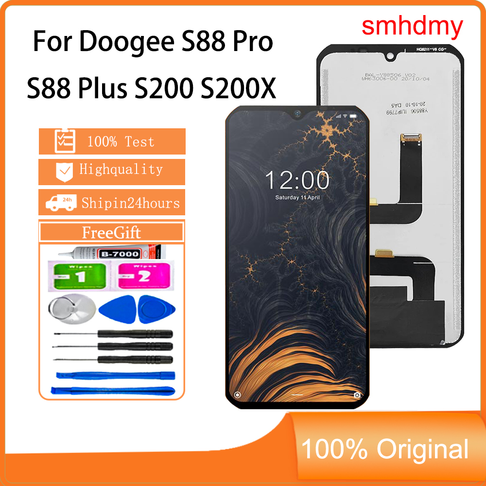 Smhdmy สําหรับ Doogee S88 Pro S88 Plus S200 S200X S89 S89 Pro S90C S90 LCD หน้าจอสัมผัสเปลี่ยน