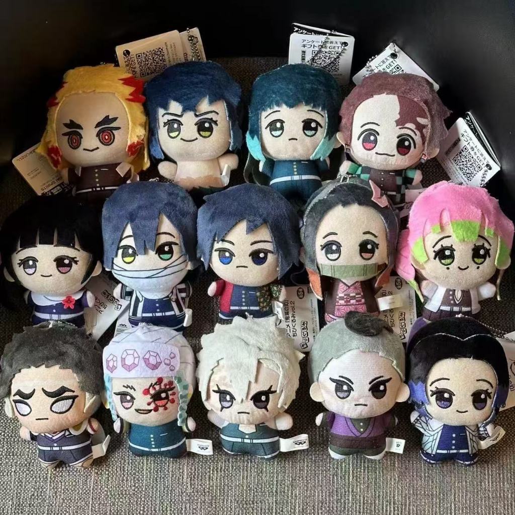 Anime Demon Slayer ตุ๊กตาตุ๊กตาน่ารัก Shinazugawa Sanemi Tomioka ตุ๊กตาของเล่นพวงกุญแจ Plushies สําห