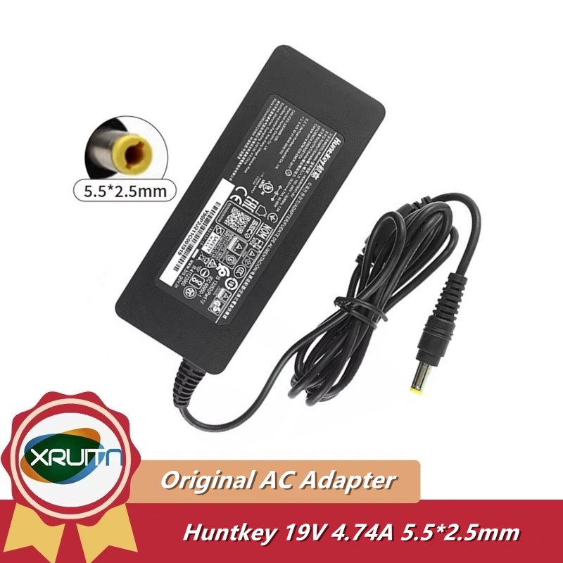 Original Huntkey 19V 4.74A 90W อะแดปเตอร์ AC HKA09019047-6U HKA09019047-6D Charger สําหรับ Intel NUC