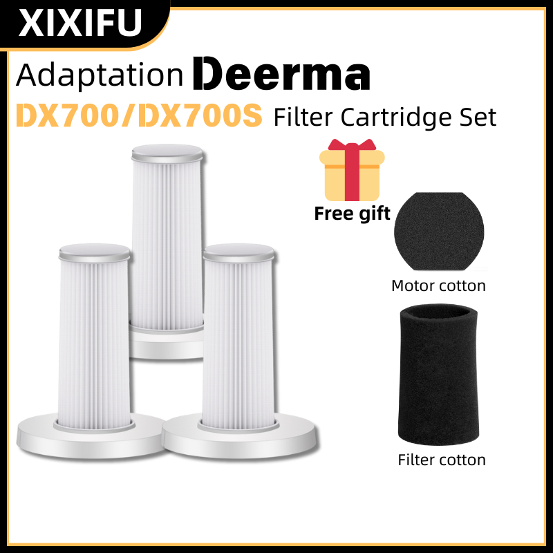 ไส้กรอง Deerma Vacuum filter DX700 DX700S ไส้กรองเครื่องดูดฝุ่น แผ่นกรอง Hepa แบบเปลี่ยน สําหรับเครื