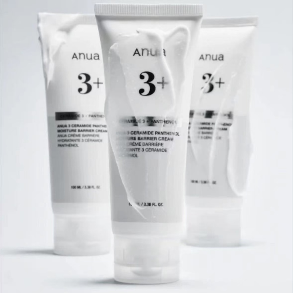 ใหม่ ANUA 3 + เซราไมด์ Panthenol Moisture Barrier Cream, Hydrating Face Moisturizer สําหรับ Skin Bar