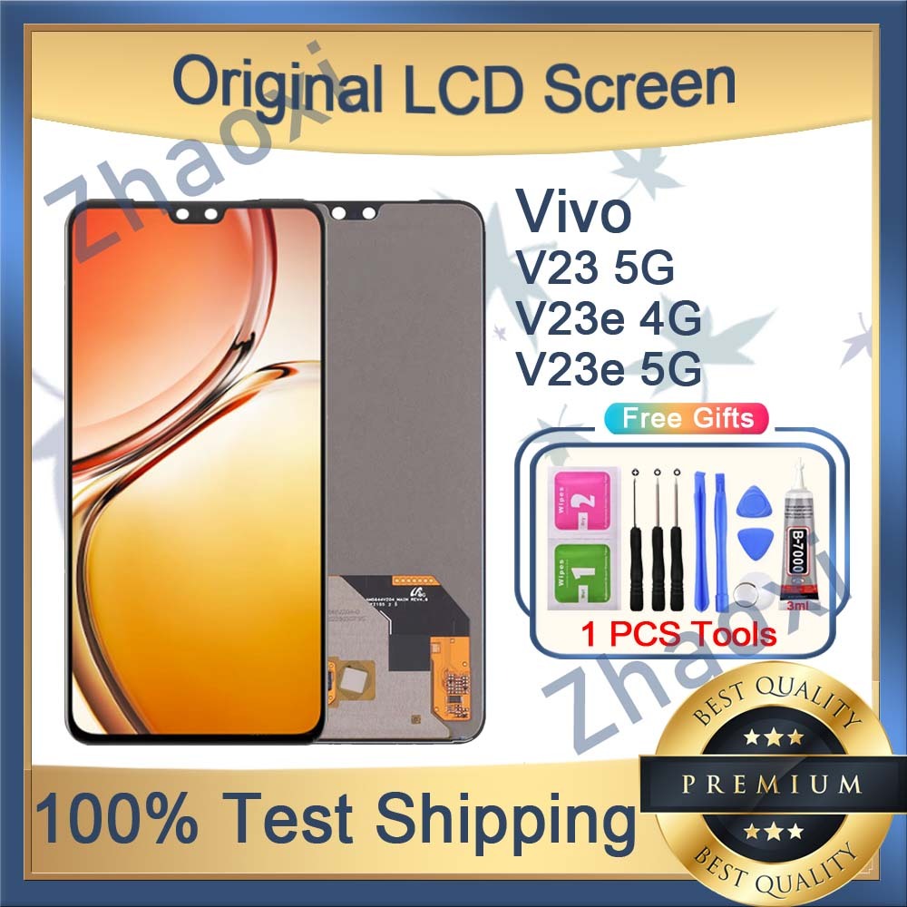 AMOLED Vivo V23 5G V23e 4G 5G เปลี่ยนหน้าจอ LCD