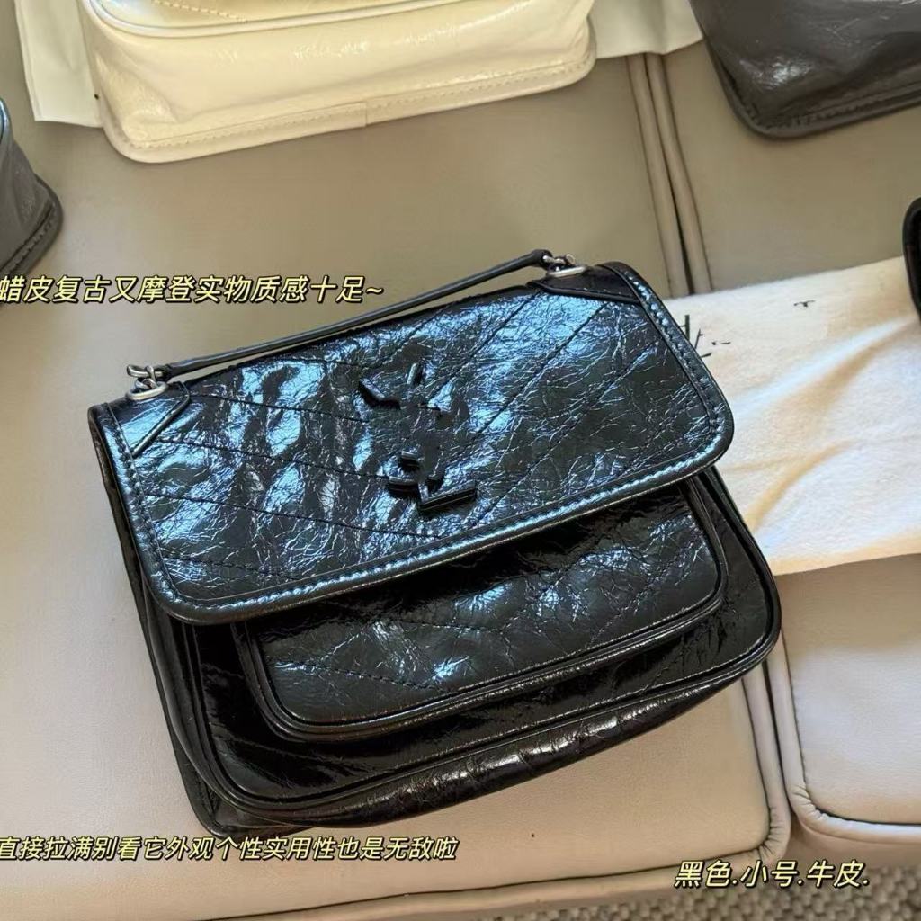 [Amo Re-coming] niki Messenger Bag Chain Bag กระเป๋าหนังแท้กระเป๋าหญิงกระเป๋าสะพายกระเป๋าใต้วงแขนกระ