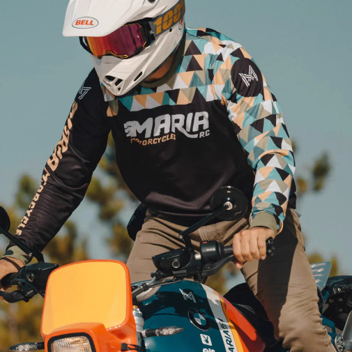 MARIA เสื้อยืดขี่จักรยานเสือภูเขา Quick-Drying MTB สําหรับแข่งจักรยานและมอเตอร์ไซค์
