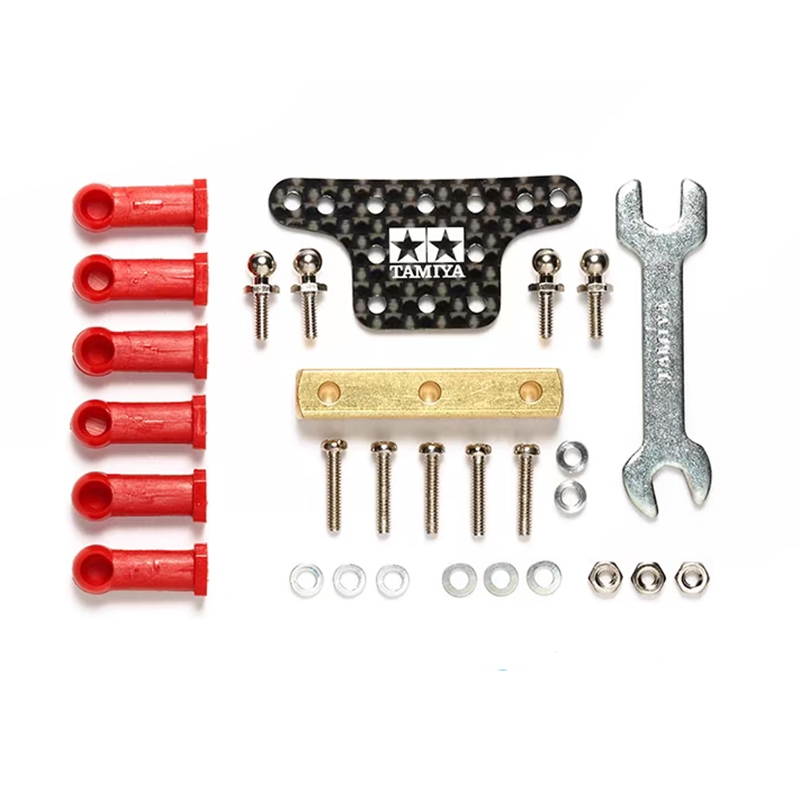 Tamiya Mini สี่ล้อไดรฟ์ดัดแปลงอุปกรณ์เสริมคาร์บอน-สีม่วงหางแกว่ง Ding Counterweight 95387