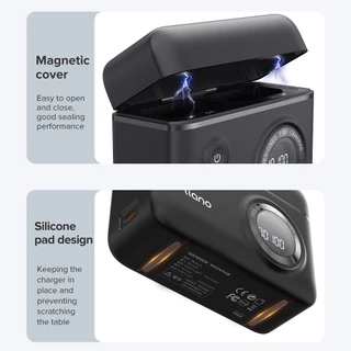 LLANO เครื่องชาร์จแบตเตอรี่กล้อง Dual Slot จอแสดงผลดิจิตอลพร้อมฟังก์ชั่นจัดเก็บข้อมูลการ์ด SD สําหรับ NP-W126s, FZ-100, NP-FW50