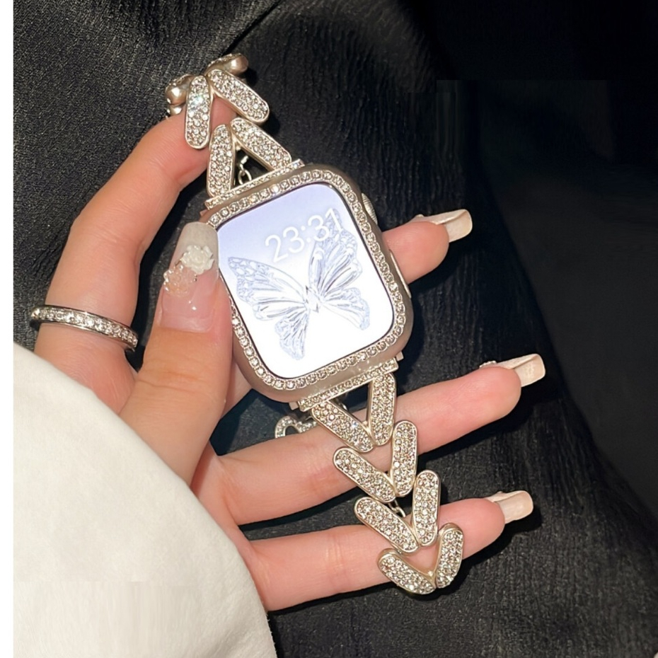 Bling Starlight Wheat Band For Huawei Watch Fit 4 Pro สาย Diamond สาย Huawei Watch Fit 4 Case Frame 