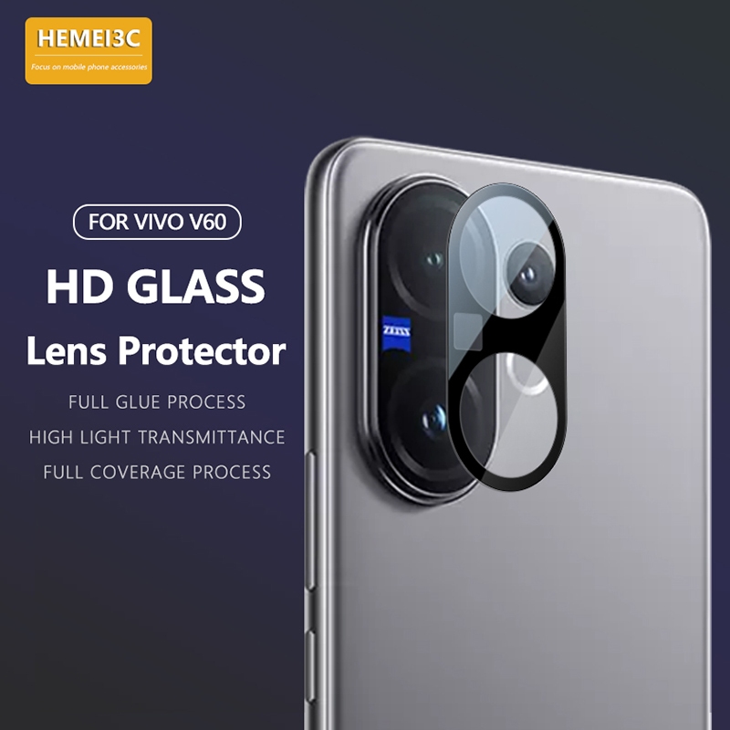 สําหรับ Vivo V60 เลนส์ Protector Full Coverage กระจกนิรภัยป้องกันการระเบิด