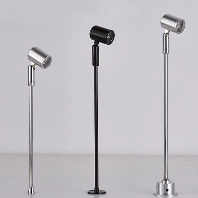 ตู้โชว์ไฟ Led สําหรับนิทรรศการรุ่นจอแสดงผล AC85-265V 3W มินิเครื่องประดับปรับมุมสปอตไลท์พื้นผิวติดตั้ง