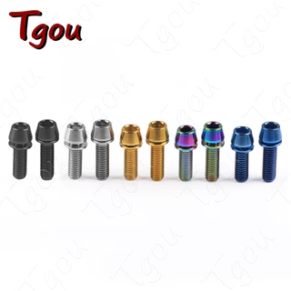 Tgou สลักเกลียวไทเทเนียม M6x16 18 20 มม. พร้อมสกรูหัวน็อต สําหรับดิสก์เบรกจักรยาน