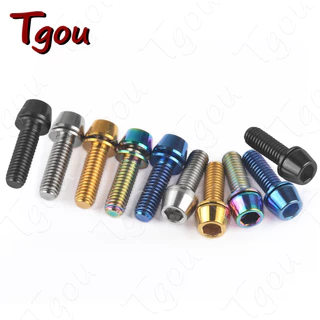 Tgou สลักเกลียวไทเทเนียม M6x16 18 20 มม. พร้อมสกรูหัวน็อต สําหรับดิสก์เบรกจักรยาน